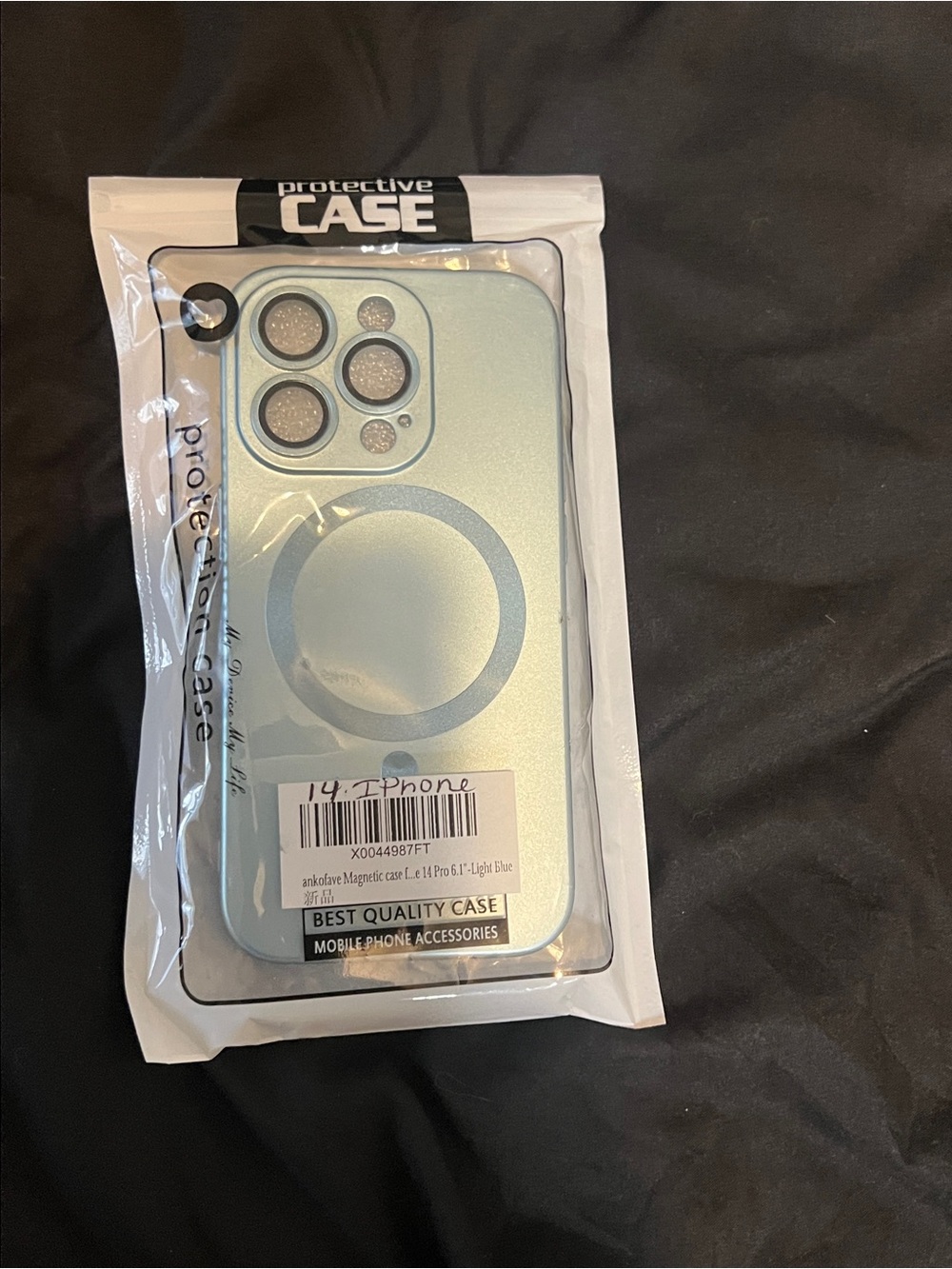 NIB ankofave iPhone 14 Pro Magnetic Case- Light Blue MagSafe